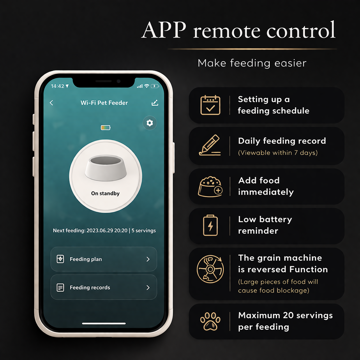 FeedFellow™ Smart Pet Camera Feeder 2.0