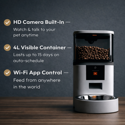FeedFellow™ Smart Pet Camera Feeder